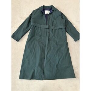 London Fog Women's Size 8 Limited Edition Trench Coat Zip Removable‎ Lining Teal